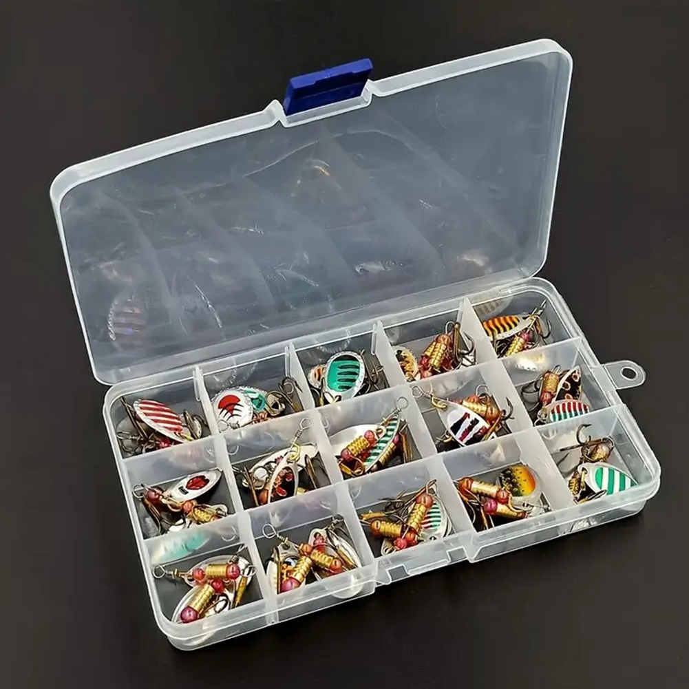 Fishing Lure Crankbait - 30pcs Umpan Pancing Spoon Spinner Logam