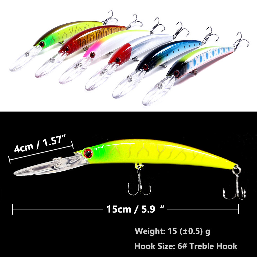 1 Buah 15Cm 15G Jerkbait Menye - Fishing Lure Crankbait ulasan dan harga