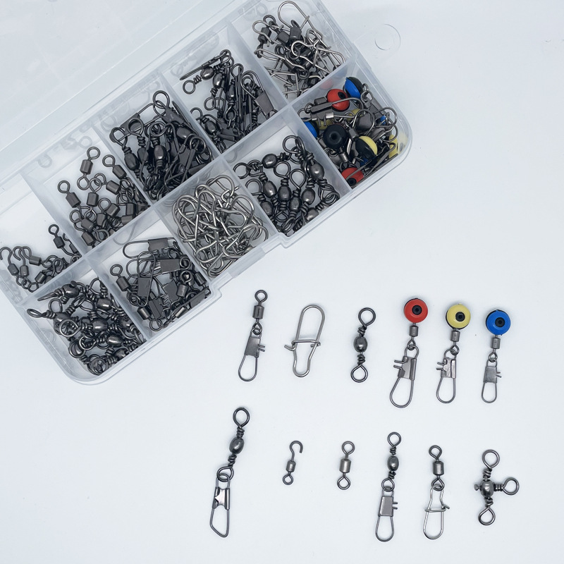 115pcs Kit Konektor Swivel Pan - Fishing Lure Kit ulasan dan harga