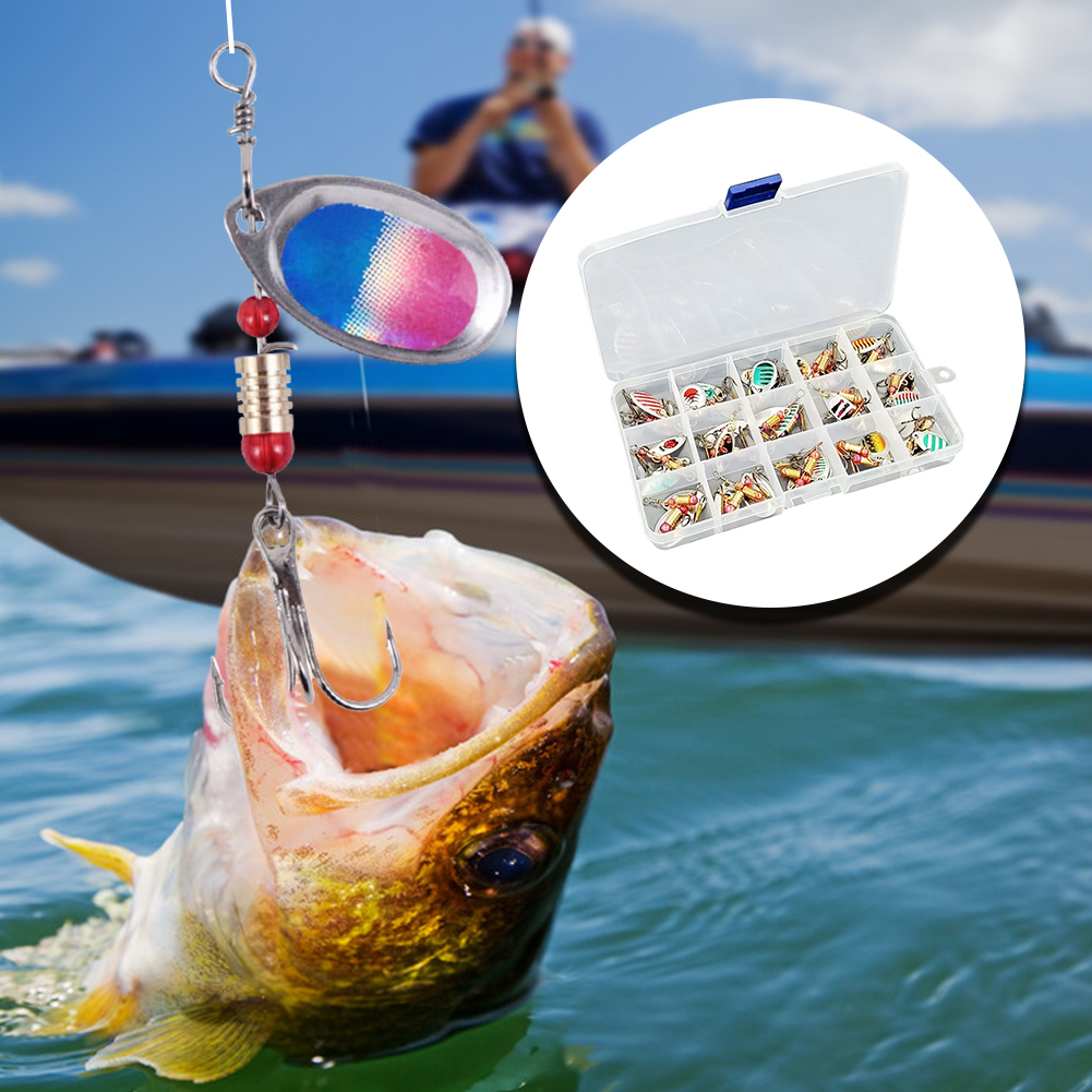 30pcs Umpan Pancing Spoon Spin - Fishing Lure Crankbait ulasan dan harga